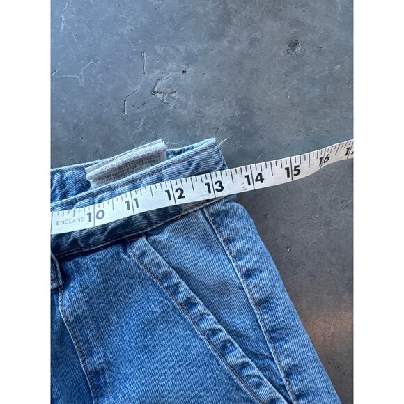 Vintage Y2k Zara Baggy Wide Leg Cargo Light Wash Denim Jeans Women's Size 0 - Picture 4 of 5